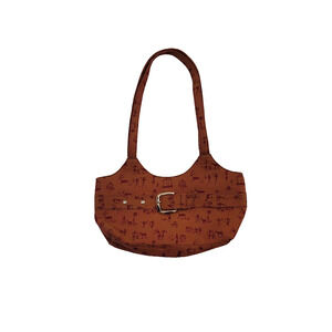 purse ORANGE Shoulder Bag Stick Figures buckle unique gift